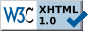 XHTML 1.0 compliant